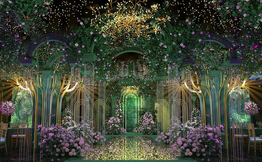 临渭奇妙森林婚礼堂效果展示