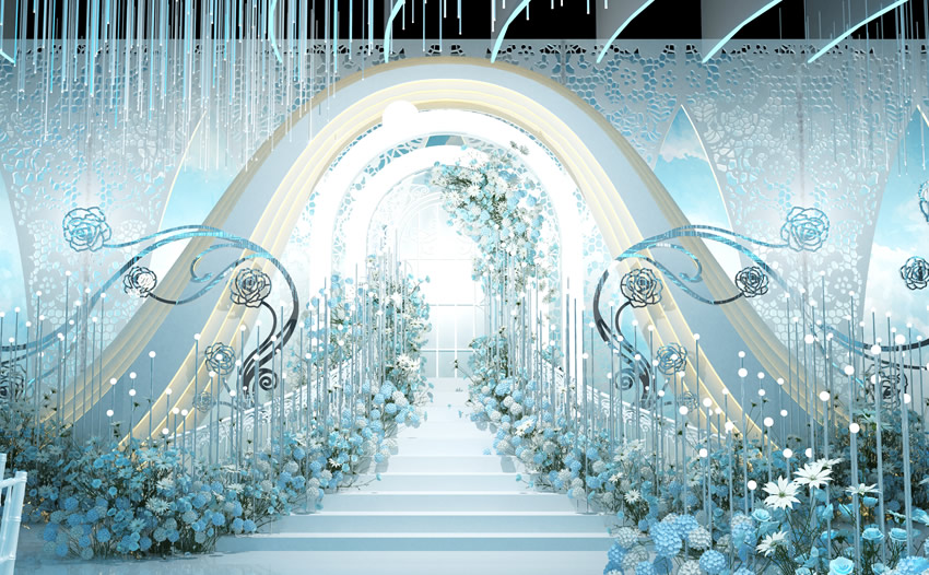 临渭釡香烙馍村水晶厅效果展示